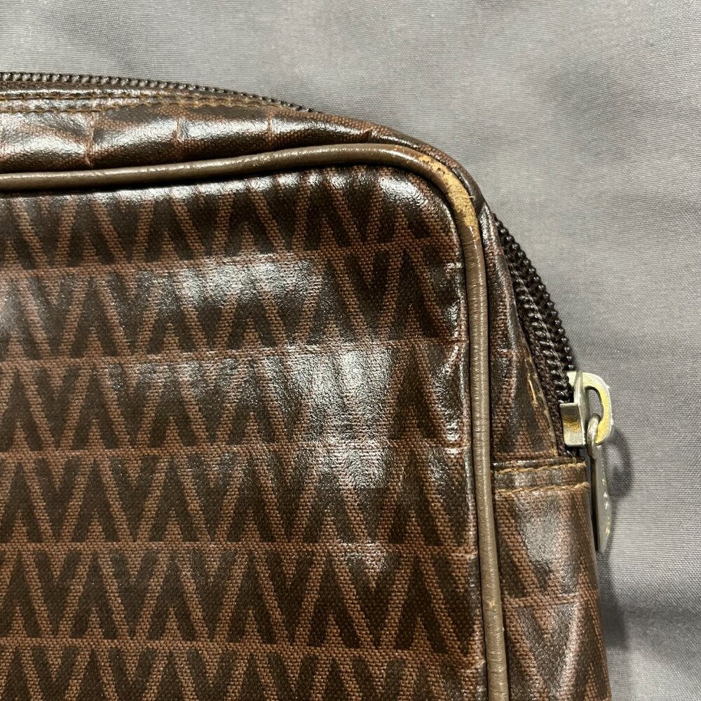 Mario Valentino GUC Large Clutch PVC + Leather Organizer - Picture 2 of 5